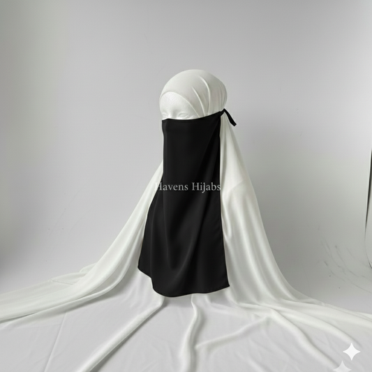 Half Niqab – Tie Back Style - Georgette
