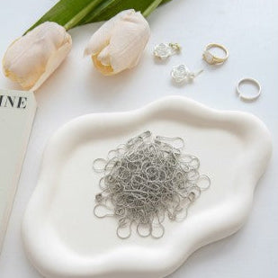 Premium Hijab Pear Pins – Silver Edition