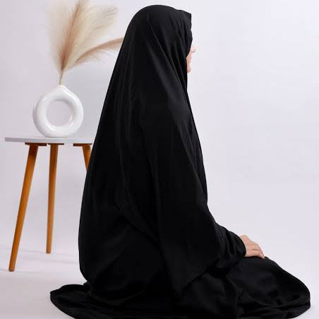 Full Coverage Namaz Chadar - Jet Black